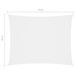 Voile de parasol Tissu Oxford rectangulaire 3x5 m Blanc - Photo n°6