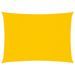 Voile de parasol Tissu Oxford rectangulaire 3x5 m Jaune - Photo n°1