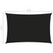 Voile de parasol Tissu Oxford rectangulaire 3x5 m Noir - Photo n°6