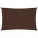 Voile de parasol Tissu Oxford rectangulaire 3x6 m Marron - Photo n°1