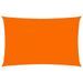 Voile de parasol Tissu Oxford rectangulaire 3x6 m Orange - Photo n°1