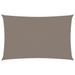 Voile de parasol Tissu Oxford rectangulaire 3x6 m Taupe - Photo n°1