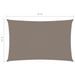 Voile de parasol Tissu Oxford rectangulaire 3x6 m Taupe - Photo n°6