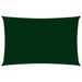 Voile de parasol Tissu Oxford rectangulaire 3x6 m Vert foncé - Photo n°1