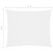 Voile de parasol Tissu Oxford rectangulaire 4x5 m Blanc - Photo n°6