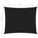 Voile de parasol Tissu Oxford rectangulaire 4x5 m Noir - Photo n°6