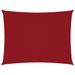Voile de parasol Tissu Oxford rectangulaire 4x5 m Rouge - Photo n°1