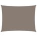 Voile de parasol Tissu Oxford rectangulaire 4x6 m Taupe - Photo n°1