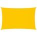 Voile de parasol Tissu Oxford rectangulaire 4x7 m Jaune - Photo n°1
