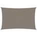 Voile de parasol Tissu Oxford rectangulaire 4x7 m Taupe - Photo n°1