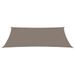 Voile de parasol Tissu Oxford rectangulaire 4x7 m Taupe - Photo n°2