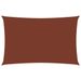 Voile de parasol Tissu Oxford rectangulaire 4x7 m Terre cuite - Photo n°1