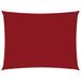 Voile de parasol Tissu Oxford rectangulaire 5x6 m Rouge - Photo n°1