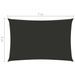 Voile de parasol Tissu Oxford rectangulaire 5x7 m Anthracite - Photo n°6