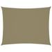 Voile de parasol Tissu Oxford rectangulaire 5x7 m Beige - Photo n°1