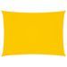 Voile de parasol Tissu Oxford rectangulaire 5x7 m Jaune - Photo n°1