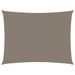 Voile de parasol Tissu Oxford rectangulaire 5x7 m Taupe - Photo n°1