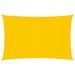 Voile de parasol Tissu Oxford rectangulaire 5x8 m Jaune - Photo n°1