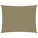 Voile de parasol Tissu Oxford rectangulaire 6x7 m Beige - Photo n°1