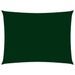 Voile de parasol Tissu Oxford rectangulaire 6x7 m Vert foncé - Photo n°1