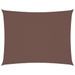 Voile de parasol tissu oxford rectangulaire 6x8 m marron - Photo n°2