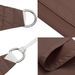 Voile de parasol tissu oxford rectangulaire 6x8 m marron - Photo n°6