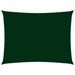 Voile de parasol Tissu Oxford rectangulaire 6x8 m Vert foncé - Photo n°1