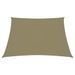 Voile de parasol Tissu Oxford trapèze 3/4x2 m Beige - Photo n°3