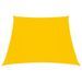 Voile de parasol Tissu Oxford trapèze 3/4x2 m Jaune - Photo n°1