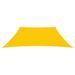 Voile de parasol Tissu Oxford trapèze 3/4x2 m Jaune - Photo n°3