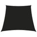 Voile de parasol Tissu Oxford trapèze 3/4x2 m Noir - Photo n°1