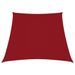 Voile de parasol Tissu Oxford trapèze 3/4x2 m Rouge - Photo n°1