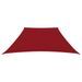 Voile de parasol Tissu Oxford trapèze 3/4x2 m Rouge - Photo n°3