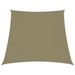 Voile de parasol Tissu Oxford trapèze 3/4x3 m Beige - Photo n°1