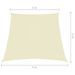 Voile de parasol Tissu Oxford trapèze 3/4x3 m Crème - Photo n°6