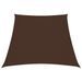 Voile de parasol Tissu Oxford trapèze 3/4x3 m Marron - Photo n°1