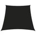 Voile de parasol Tissu Oxford trapèze 3/4x3 m Noir - Photo n°1