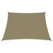 Voile de parasol Tissu Oxford trapèze 4/5x3 m Beige - Photo n°3