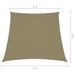 Voile de parasol Tissu Oxford trapèze 4/5x3 m Beige - Photo n°6