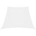 Voile de parasol Tissu Oxford trapèze 4/5x3 m Blanc - Photo n°1