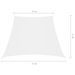 Voile de parasol Tissu Oxford trapèze 4/5x3 m Blanc - Photo n°6