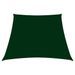 Voile de parasol Tissu Oxford trapèze 4/5x3 m Vert foncé - Photo n°1