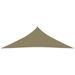 Voile de parasol Tissu Oxford triangulaire 2,5x2,5x3,5 m Beige - Photo n°3