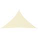 Voile de parasol Tissu Oxford triangulaire 2,5x2,5x3,5 m Crème - Photo n°1