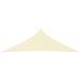 Voile de parasol Tissu Oxford triangulaire 2,5x2,5x3,5 m Crème - Photo n°3