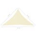 Voile de parasol Tissu Oxford triangulaire 2,5x2,5x3,5 m Crème - Photo n°6