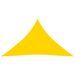Voile de parasol Tissu Oxford triangulaire 2,5x2,5x3,5 m Jaune - Photo n°1