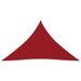 Voile de parasol Tissu Oxford triangulaire 2,5x2,5x3,5 m Rouge - Photo n°1