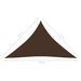 Voile de parasol Tissu Oxford triangulaire 3,5x3,5x4,9 m Marron - Photo n°6