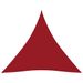 Voile de parasol Tissu Oxford triangulaire 3,6x3,6x3,6 m Rouge - Photo n°1